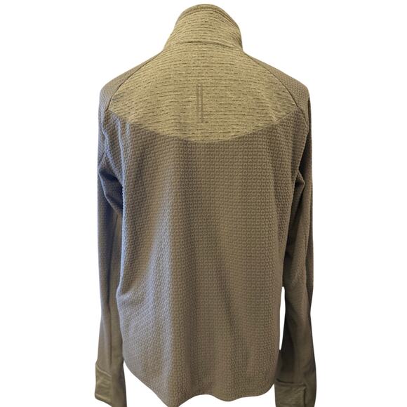 Nike Therma-Fit Quarter-Zip Pullover, Light Gray, Size Small, Women's - Picture 5 of 8